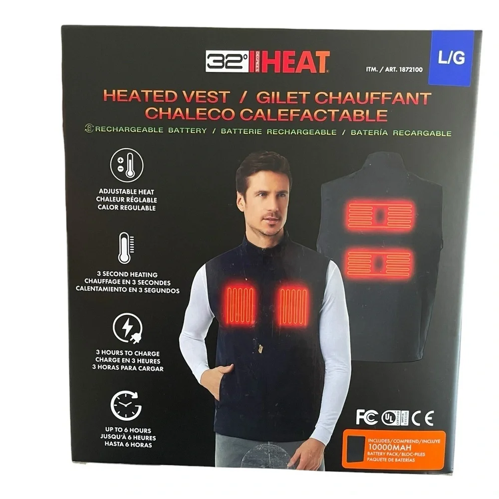 32° HEAT Rechargeable Heated Vest – Large (L/G)